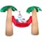 6ft. Airblown® Inflatable Christmas Olaf in Hammock with Palm Trees